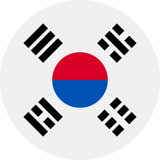 Icono bandera Corea del Sur