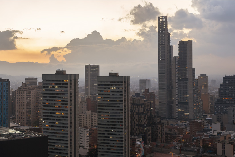Edificios en Bogotá.