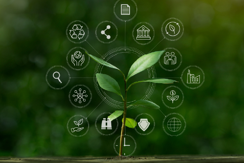 Energy sustainability symbol