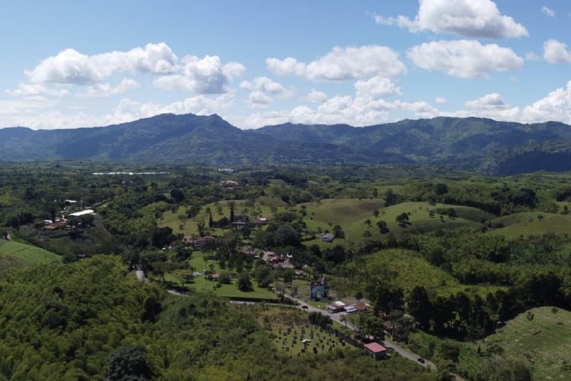 Land with a sustainable forest management