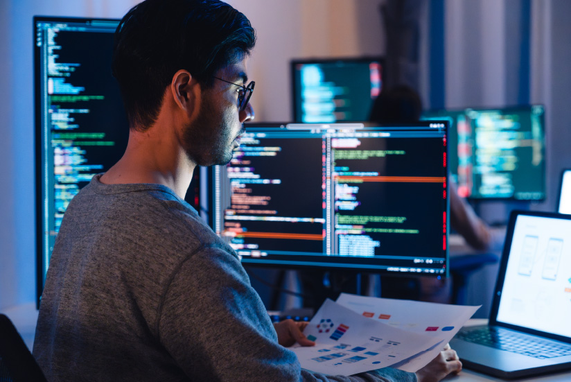 Software engineering worker.