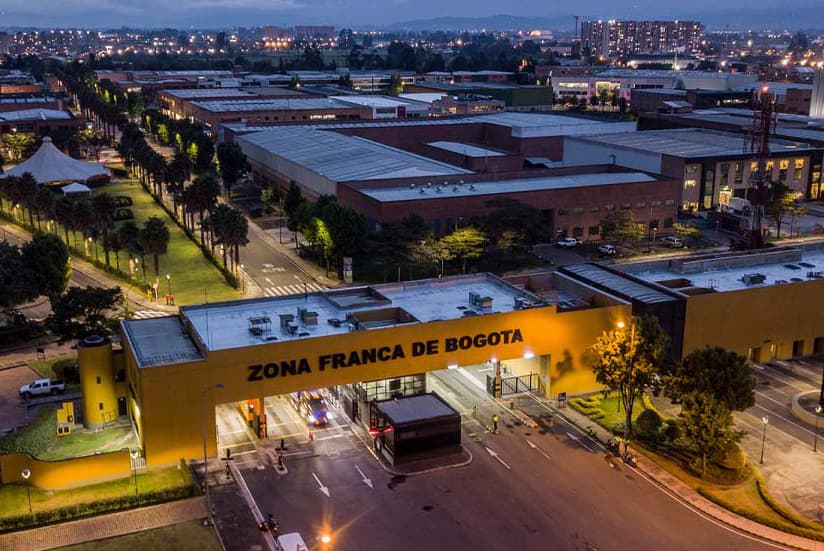 international trade zone in Bogotá.