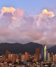 Atardecer en Bogotá centro  