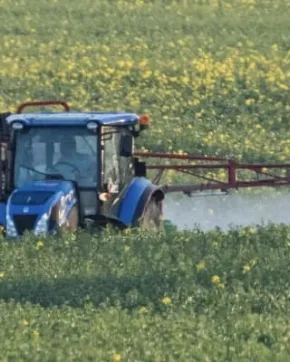 Agrochemicals from Colombia in a farm