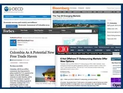 Bloomberg and Forbes highlighted Colombia as an investment focal point