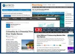 Bloomberg y Forbes destacan a Colombia como un epicentro de inversión