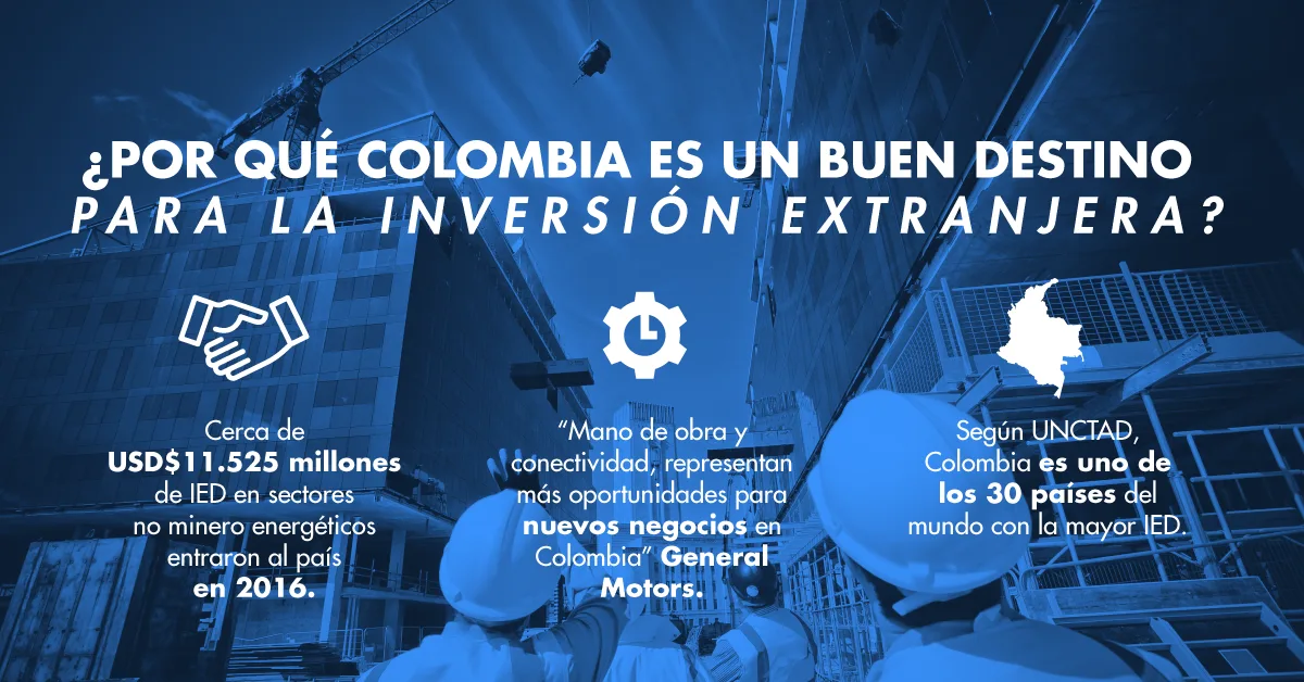 ¿Por qué Colombia es un buen destino de inversión extranjera?