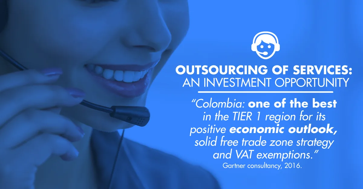 Did you know that the outsourcing of services is an investment opportunity in Colombia?