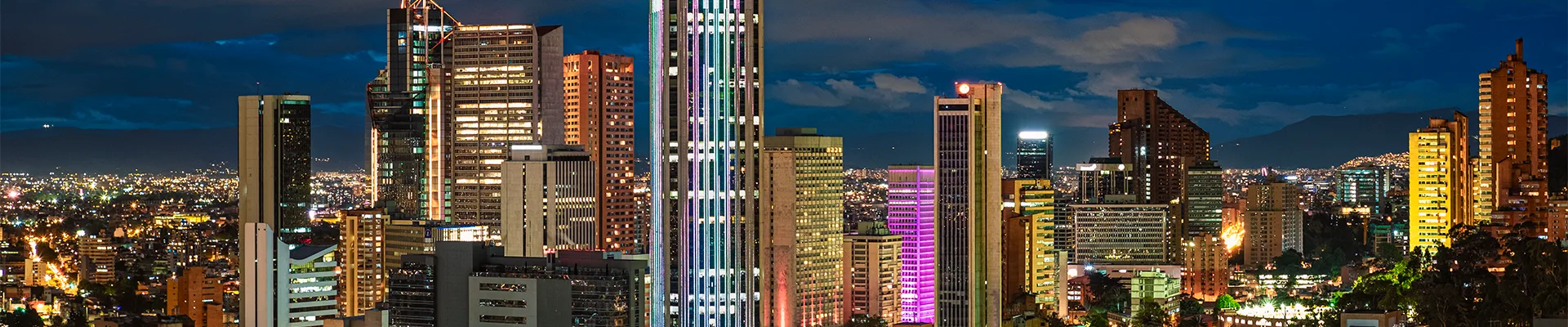 Vista panorámica de la ciudad de Bogotá.