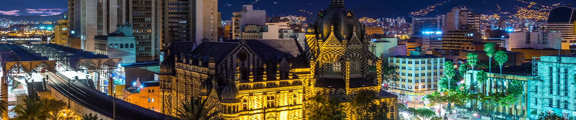 Vista del centro de Medellín.