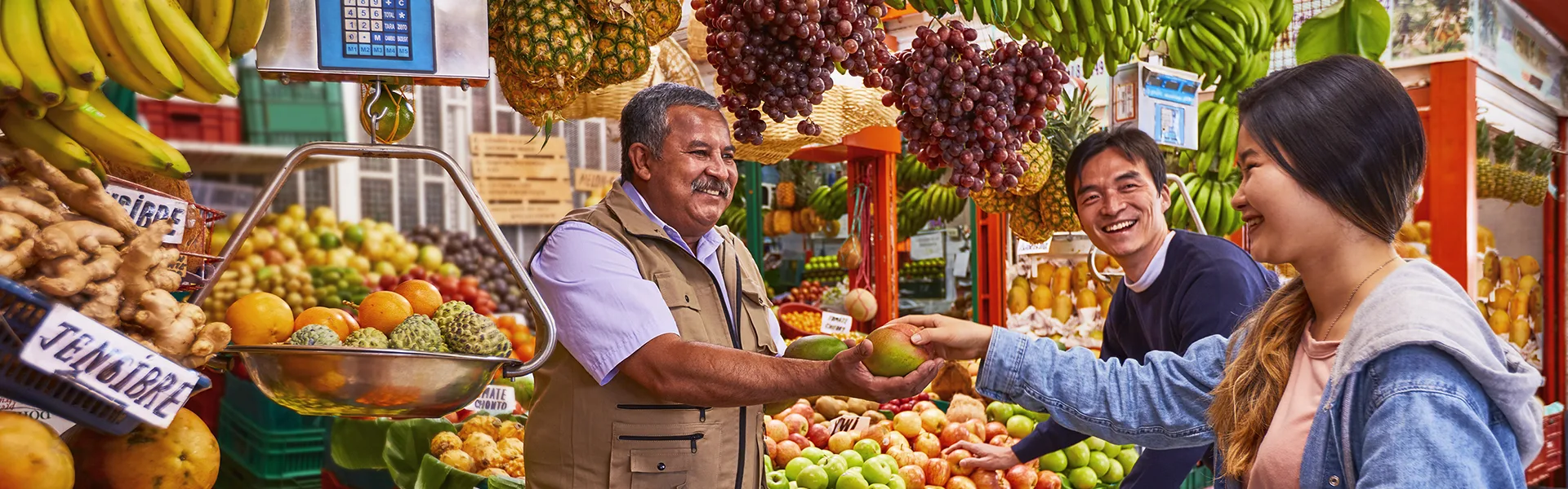 Mercado de Paloquemao en Colombia