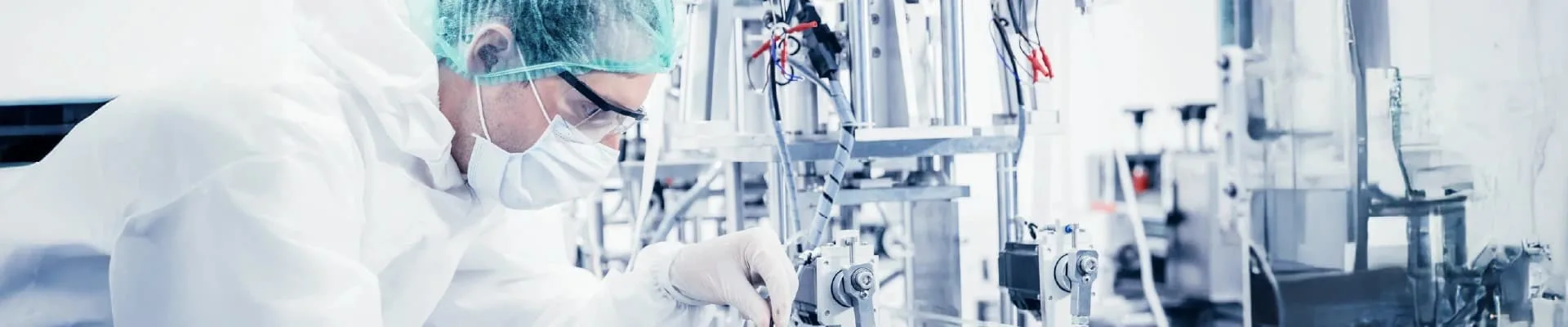 Doctor using medical devices