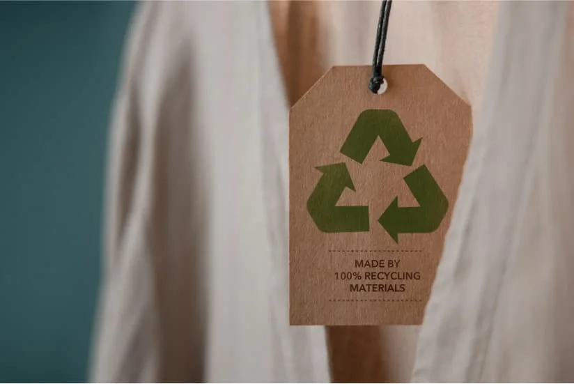 Clothe made from sustainable textile production.