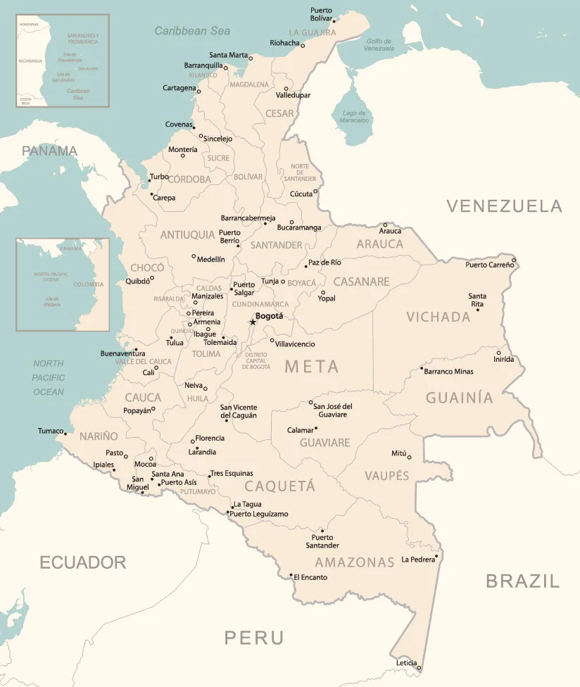 Colombia’s map