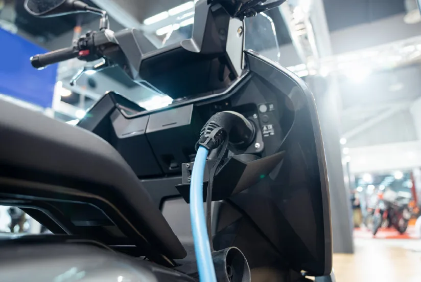 Electric motorbike for sustainable urban mobility.