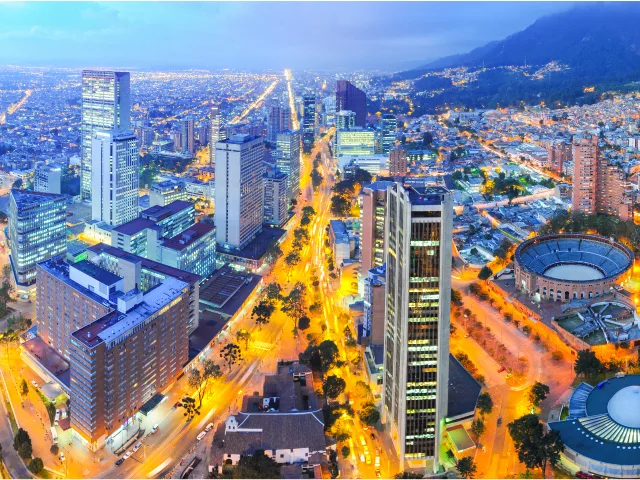 Panoramic view of Bogota, the city where the Colombia's reindustrialization is being promoted.
