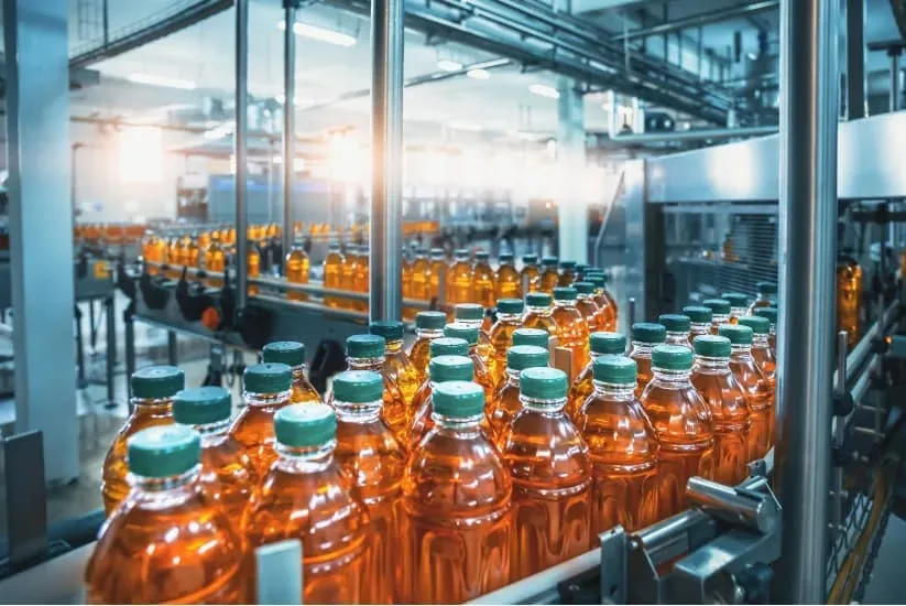 Packaging for beverage products in Colombia. 