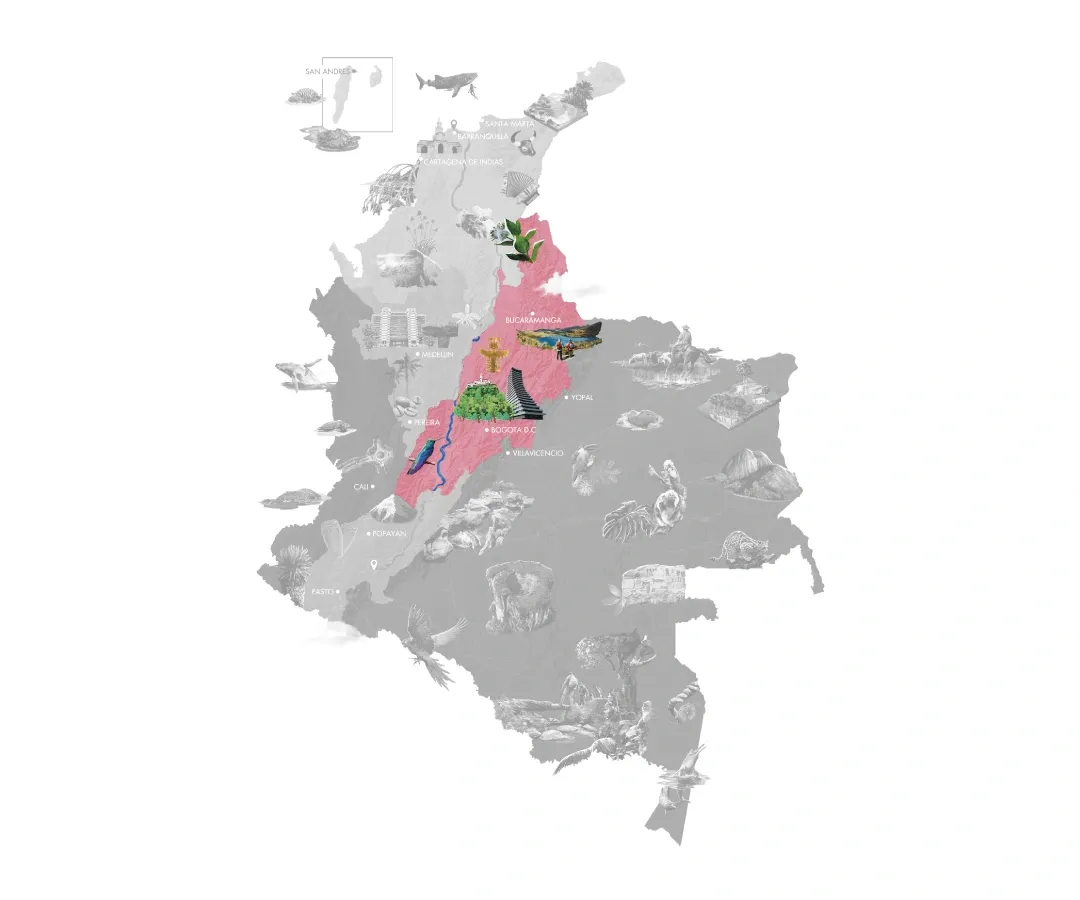 Mapa Andes Orientales