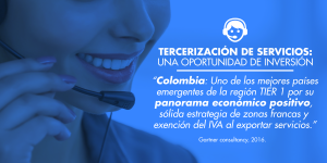 ¿Sabía que una de las oportunidades de inversión en Colombia es la tercerización de servicios?