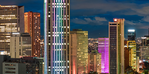 Vista panorámica de la ciudad de Bogotá.