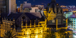 Vista del centro de Medellín.