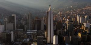 Medellin buildings on sunny day